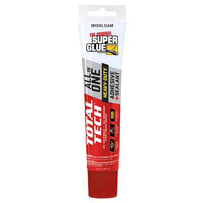 Super Glue Total Tech Adhesive / Sealant, Clear, 4.2 oz.Tube