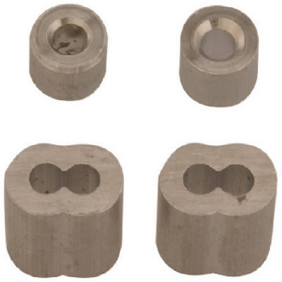 Wire Rope Ferrule & Stop, 3/32 In., 2-Pk.