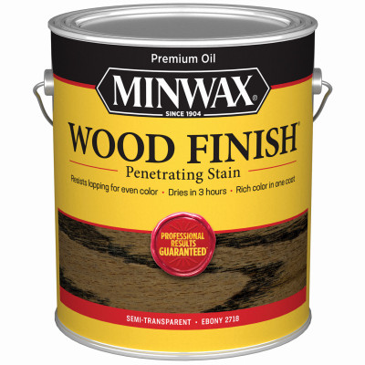 Wood Finish, Ebony, Gallon (2 pieces)