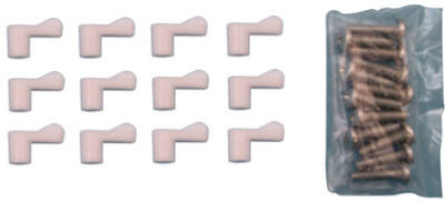 Screen Clips With Screws, Plastic, 7/16 In., 12-Pk.