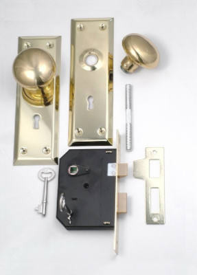 Brass Cabinet Knob/ Mortise Lock
