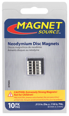 Neodymium Super Magnets, 10-Pk.