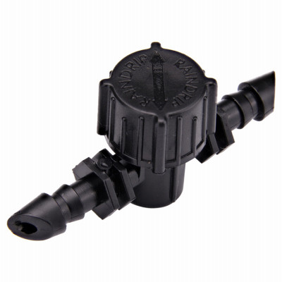 Barbed Inline Valve, 1/4 in., Plastic, 10-Pack