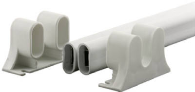 Swinging Door Push Bar, White