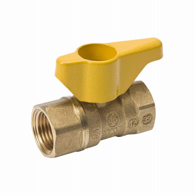 Gas Ball Valve, Brass, 1 In.