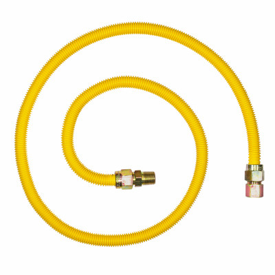 Gas Connector, Epoxy Coated, 5/8 OD x 60 In.