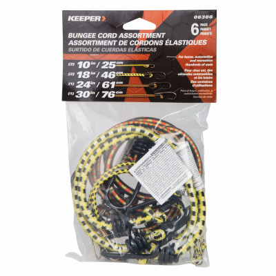 Bungee Cord, 6-Pk.