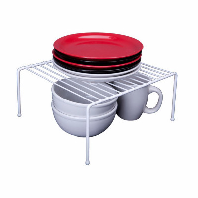 Kitchen Helper Shelf, White Steel, 5.4 x 12.25 x 10.25 In.
