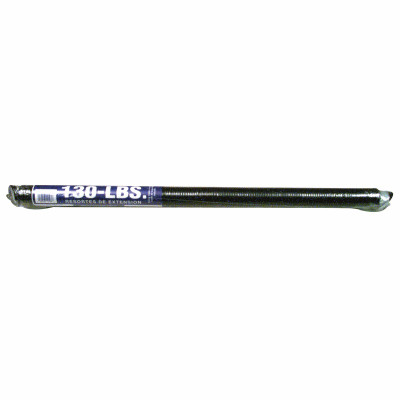 Sectional Garage Door Extension Spring with Safety Cable, Black Tip, 130 Lbs.
