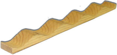 Hem-Fir Strips, Corrugated, Hortizontal, 2.5 In. x 8 Ft. (24 pieces)