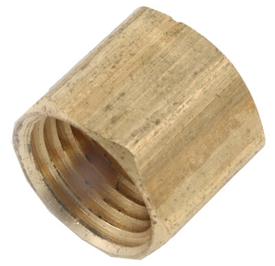 Brass Threaded Cap, Lead Free, 1/8 In. (10 pieces)
