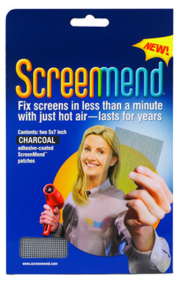 Screenmend Screen Repair Patch, Charcoal, 5 x 7 In., 2-Pk.