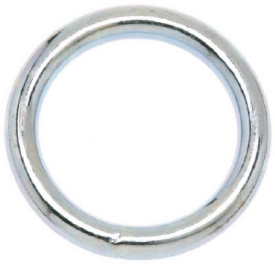 Welded Ring, Nickel Finish, 2-In.