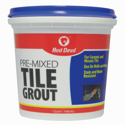 Pre-Mixed Tile Grout, Qt.