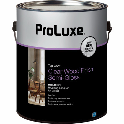 Wood Finish Brushing Lacquer, Clear Semi-Gloss, Gallon (4 pieces)