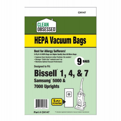 Bissell & Samsung HEPA Vacuum Cleaner Bags, 9-Ct.