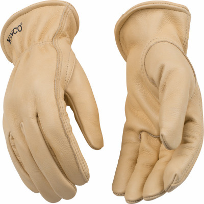 Full Grain Cowhide Gloves, Tan, Men's L