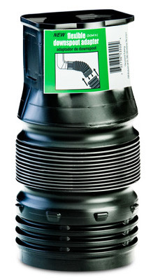 Flexible Downspout Adapter, 2 x 3 x 4 In.