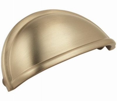 Cup Cabinet Pull, Golden Champagne, 3 In.