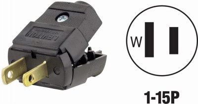 BLK 15A PLUG