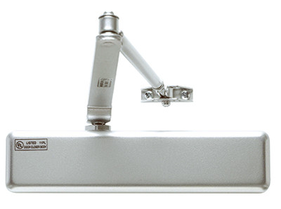 Commercial Grade 1 Door Closer, Adjustable 1-4, Aluminum Finish