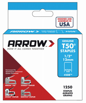 Staples, .5-In., 1250-Pk.