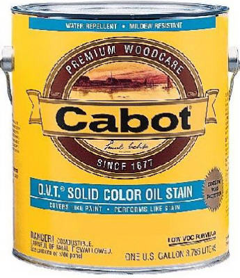 O.V.T. Solid-Color Oil Stain, Medium Tint Base, 1-Gallon