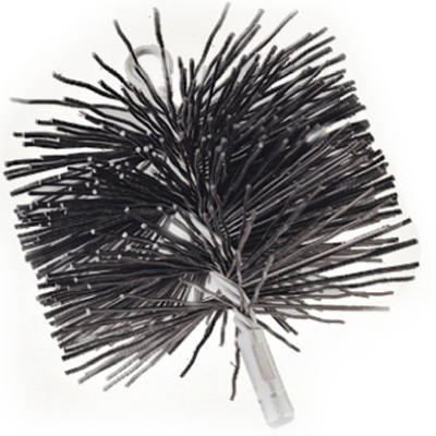 Chimney Brush, Black Polypropylene, 8 In. Round