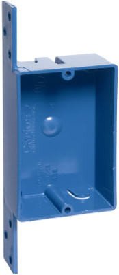 Single Gang Switch & Outlet Box, Shallow With Bracket