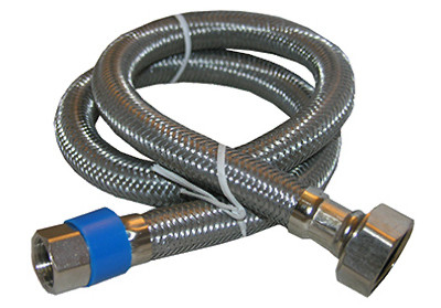 Faucet Connector, Stainless-Steel, 3/8 In. Compression x 1/2 In. Female Iron Pipee x 48 In.