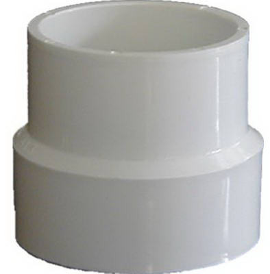 PVC Pipe Sewer & Drain Adapter Coupling, 4 In.