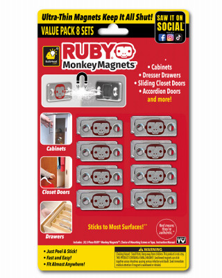Monkey Magnets Door & Drawer Closers, 8-Pk. (4 pieces)