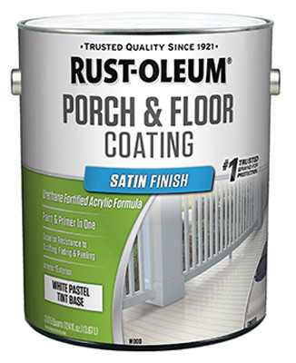 Porch & Floor Urethane Finish Paint, Satin, Pure Wbite Base, Gallon (2 pieces)