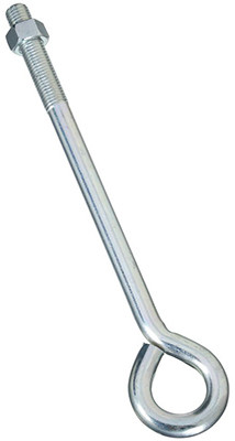 Eye Bolt With Hex Nut, 2160BC, Zinc, 3/4 x 14 In.