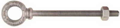 Forged Eye Bolt, Galvanized, 3/8 x 4-1/4-In