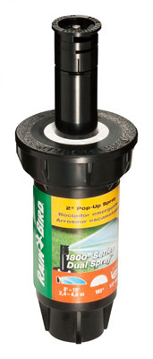 1800 Pro Series Sprinkler Head, PRS, Half Circle Pattern, 15-Ft. Max Dual Spray Nozzle, 2-In. Pop-Up