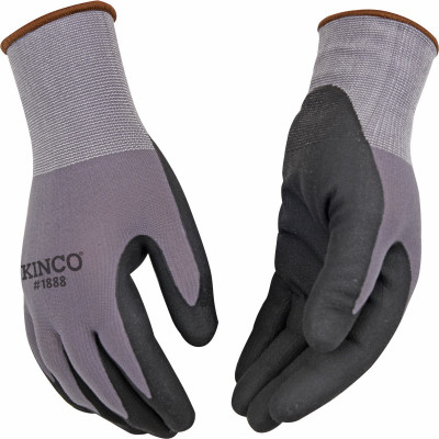 Microfoam Nitrile Palm Glove, Gray Knit Shell, XXL