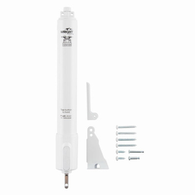 Heavy Duty Tap-N-Go Pneumatic Door Closer, White