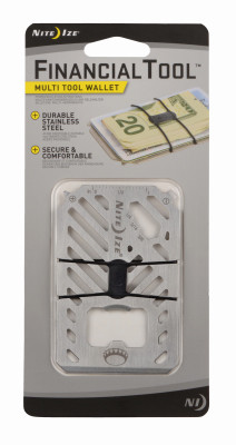 Financial Tool 7-In-1 Multi Tool Wallet, Stainless Steel