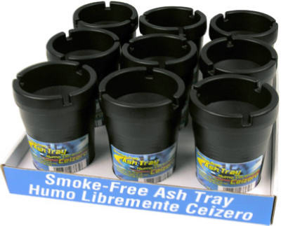 Smokeless Ashtray, Black (9 pieces)