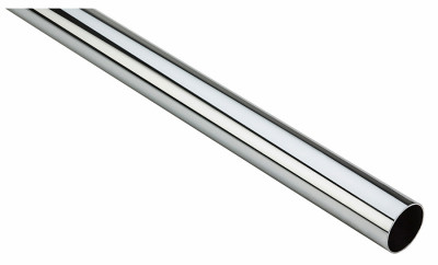 Closet Rod, Heavy-Duty, Chrome, 6 Ft.