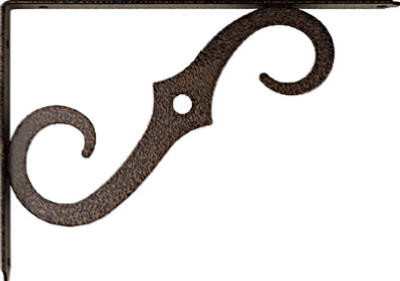 5 x 3-1/2 In. Antique Bronze Ornamental Shelf Bracket