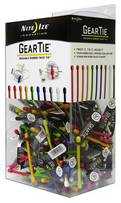Gear Tie, Bendable Wire, Assorted Colors, 3-In. (200 pieces)