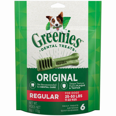 Dog Dental Treat, 6-Ct. Regular