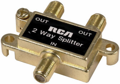 2-Way Coaxial Cable Splitter