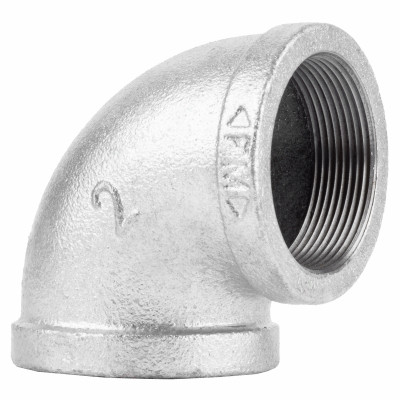 2 In. Galvanized Pipe 90 Degree Elbow
