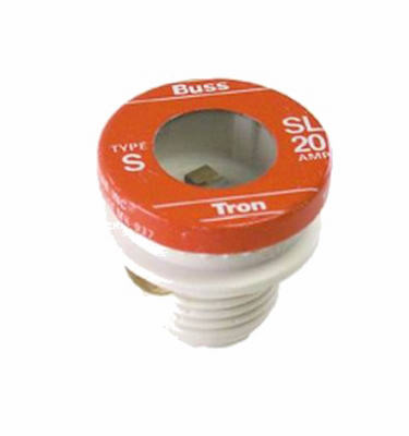 Plug Fuse, Type SL, 20-Amp, 3-Pk.