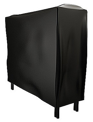 Fireplace Rack Cover, Black Vinyl, 4 Ft.