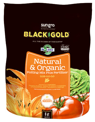 Natural & Organic Potting Soil, 8-Qt.