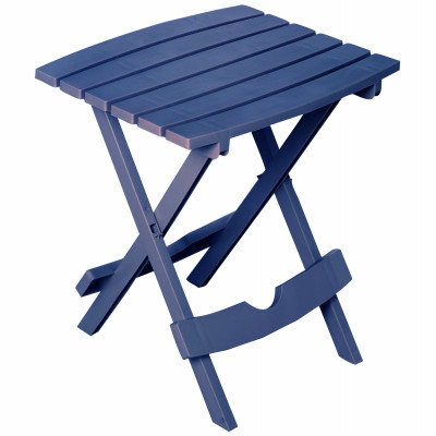 Quik Fold Side Table, Resin, Blue